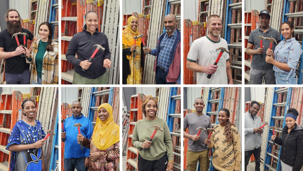 Portraits of the 2025-26 Habitat homebuyers. Top row - Vitaliy & Yana, Shagitu, Badria & Abdo, Brian, and Fantahun & Tikikil. Bottom row - Adde, Abdulkadir & Rahima, Mekdes, Reverend & Francoise, and Abrhamm & Selam.