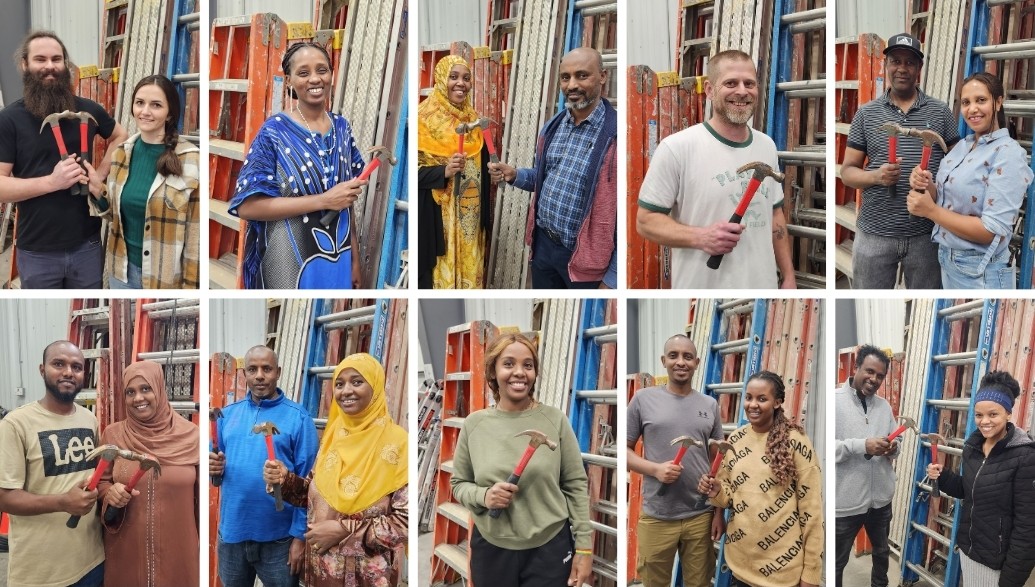 Portraits of the 2025-26 Habitat homebuyers. Top row - Vitaliy & Yana, Adde, Badria & Abdo, Brian, and Fantahun & Tikikil. Bottom row - Yimam & Sualiha, Abdulkadir & Rahima, Mekdes, Reverend & Francoise, and Abrhamm & Selam.