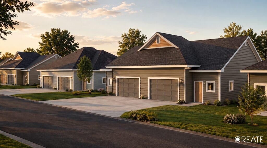 Rendering of a Cliffview Heights twin home