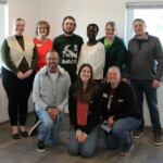 Habitat staff with Rebecca Rebecca and the Habitat staff